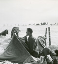 Soldier shaving