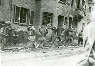 German POWs being marched through Geilenkirchen