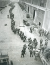 GIs board a ship at Marseilles for reassignment in the Pacific