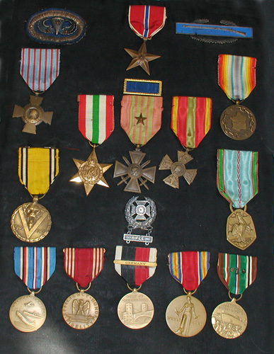 Medals of Sergeant Sylvester Eli Barbu of the 82nd Airborne Division