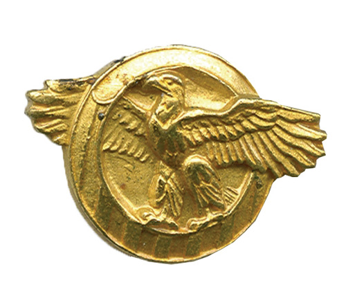 The "ruptured duck" insignia