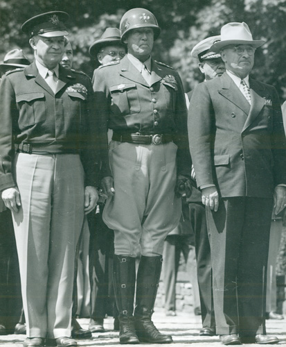 Patton, Dwight Eisenhower, and Harry Truman in Berlin