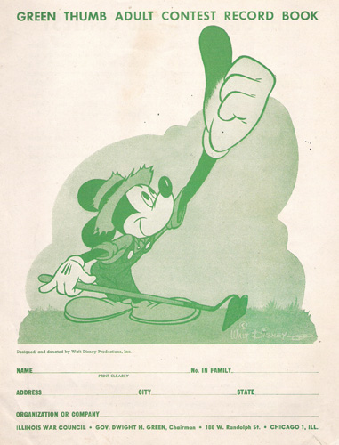 Disney Victory Garden contest record book