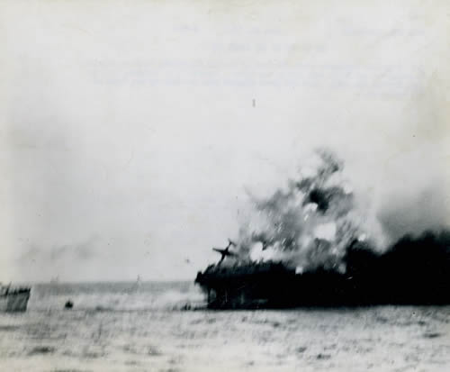 USS Lexington explosion