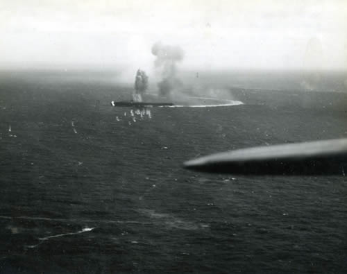 Japanese carrier Shoho in the Coral Sea