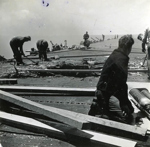 USS Yorktown flight deck