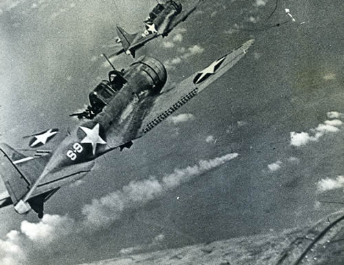 Dauntlesses in the Battle of Midway