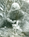 Private preparing meal